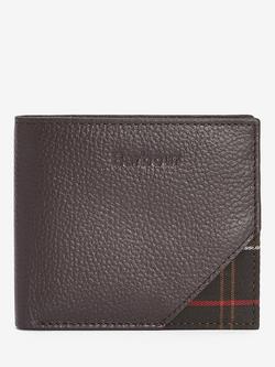Barbour Tabert Leather Wallet, Chocolate Brown