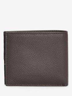 Barbour Tabert Leather Wallet - view 2, Chocolate Brown