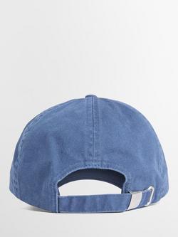 Barbour Cascase Baseball Cap, Denim - view 2, Navy