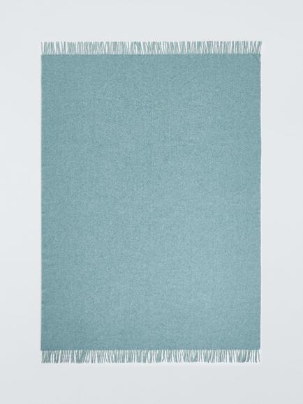 John Lewis Arc Throw - view 2, Nordic Blue