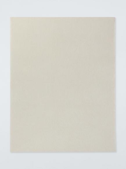 John Lewis Ribbed Knit Throw - view 2, Natural