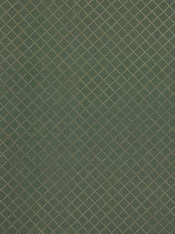John Lewis Foil Diamond Wrapping Paper, 3m, Green - view 2, Green