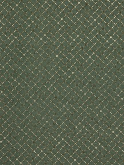 John Lewis Foil Diamond Wrapping Paper, 3m, Green - view 2, Green