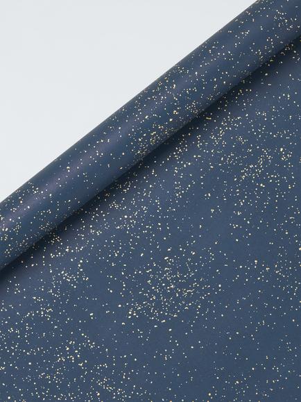 John Lewis Foil Splatter Wrapping Paper, 3m, Blue, Blue