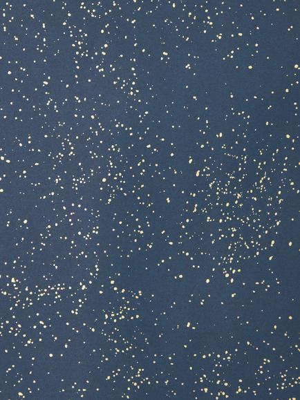 John Lewis Foil Splatter Wrapping Paper, 3m, Blue - view 2, Blue