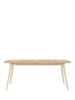 ercol for John Lewis Bellingdon 6-8 Seater Solid Ash Extending Dining Table - view 2, Light Stain