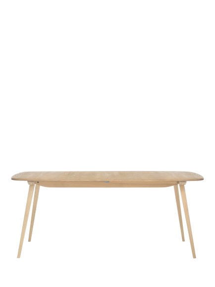 ercol for John Lewis Bellingdon 6-8 Seater Solid Ash Extending Dining Table - view 2, Light Stain