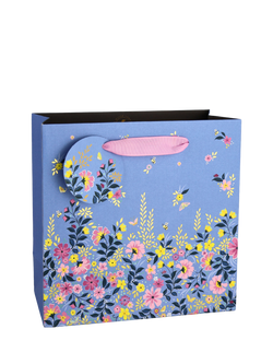 Sara Miller Ditsy Floral Gift Bag, Blue, Blue