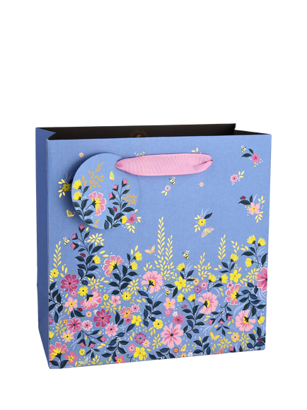 Sara Miller Ditsy Floral Gift Bag, Blue, Blue