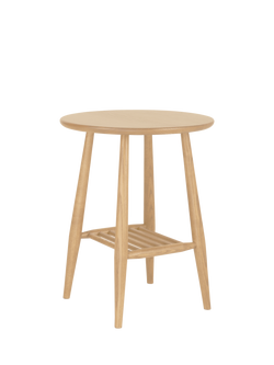 ercol for John Lewis Bellingdon Solid Ash Occasional Lamp Table, Light Stain