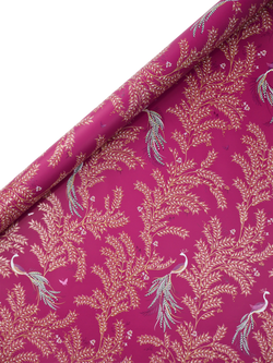 Sara Miller Elegant Bird Wrapping Paper, 3m, Pink - view 2, Pink