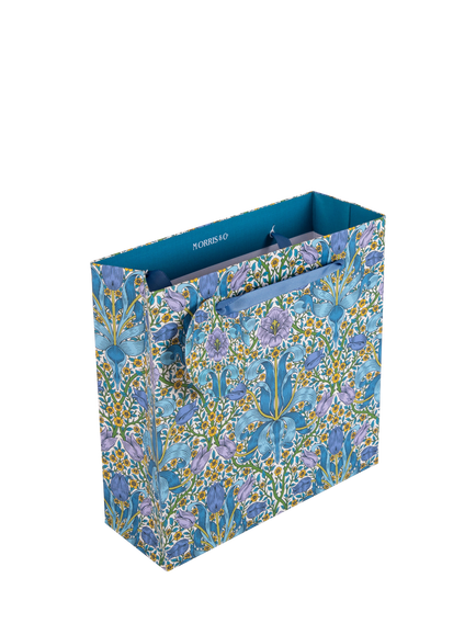 Morris & Co. Spring Thicket Gift Bag, Blue, Medium - view 2, Blue