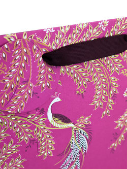 Sara Miller Elegant Bird Gift Bag, Pink - view 2, Pink