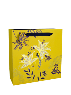 Sara Miller Botanic Blooms Gift Bag, Yellow, Yellow