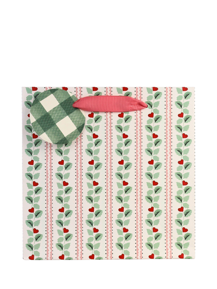 Cath Kidston Heart Vine Gift Bag, Multi, Medium - view 2, Multi