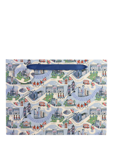 Cath Kidston London Town Gift Bag, Multi, Large - view 2, Multi