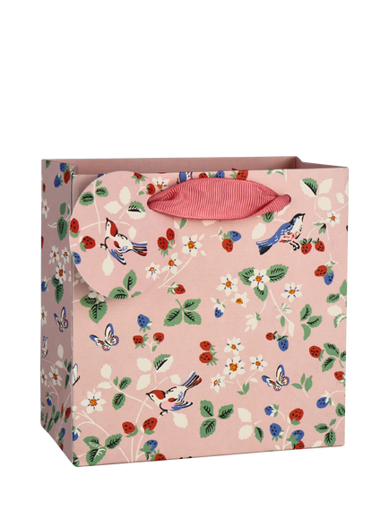 Cath Kidston Floral Gift Bag, Pink, Small, Pink
