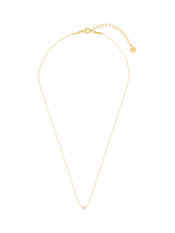 Orelia Fine Crystal Collar Necklace, Gold, Gold