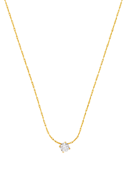 Orelia Fine Crystal Collar Necklace, Gold - view 2, Gold