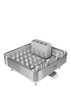 Joseph Joseph Extend™ Steel Plus Dish Rack, Stainless Steel, Stone