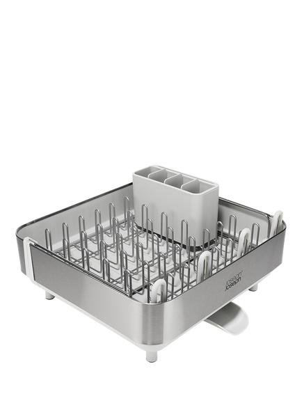 Joseph Joseph Extend™ Steel Plus Dish Rack, Stainless Steel, Stone