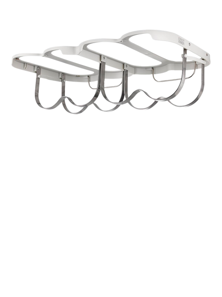 Joseph Joseph Under Cupboard Folding Wine Rack, Silver, Silver