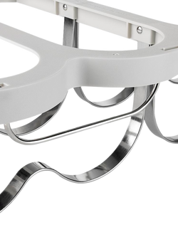 Joseph Joseph Under Cupboard Folding Wine Rack, Silver - view 2, Silver