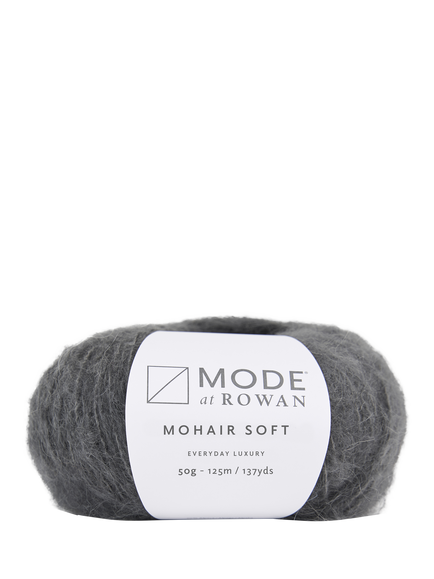 Rowan Mohair Soft Knitting Yarn, 50g, Charcoal