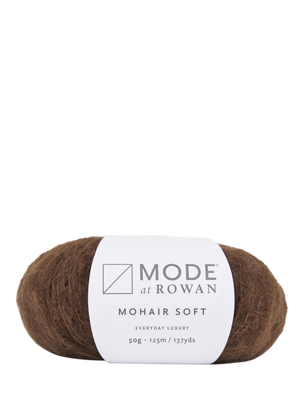 Rowan Mohair Soft Knitting Yarn, 50g, Chocolate