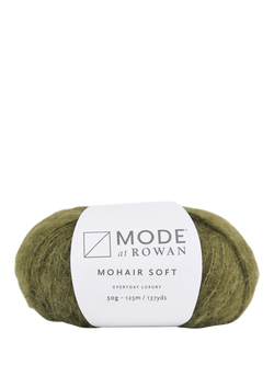 Rowan Mohair Soft Knitting Yarn, 50g, Moss