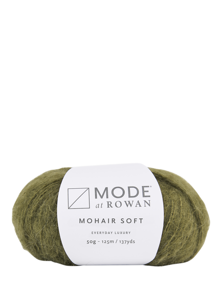 Rowan Mohair Soft Knitting Yarn, 50g, Moss