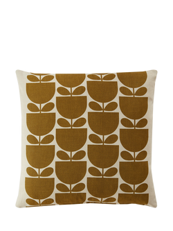 Orla Kiely Striped Tulip Cushion - view 2, Pink/Ochre