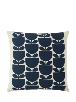 Orla Kiely Striped Tulip Cushion - view 2, Indigo