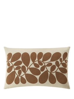 Orla Kiely Sycamore Stripe Cushion, Coffee