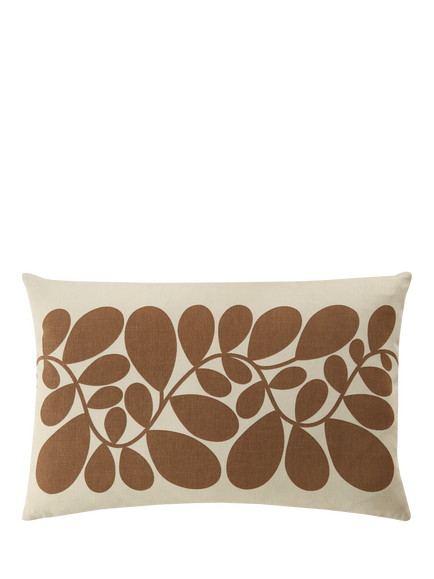 Orla Kiely Sycamore Stripe Cushion, Coffee
