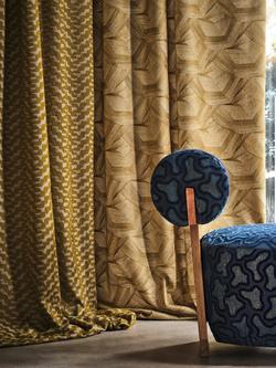 Harlequin Cartography Furnishing Fabric - view 2, Tourmaline