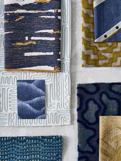 Harlequin Oceanic Furnishing Fabric - view 2, Lapis/Tigers Eye