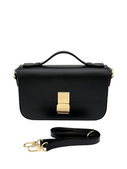Apatchy London Flora Leather Top Handle Bag - view 2, Black