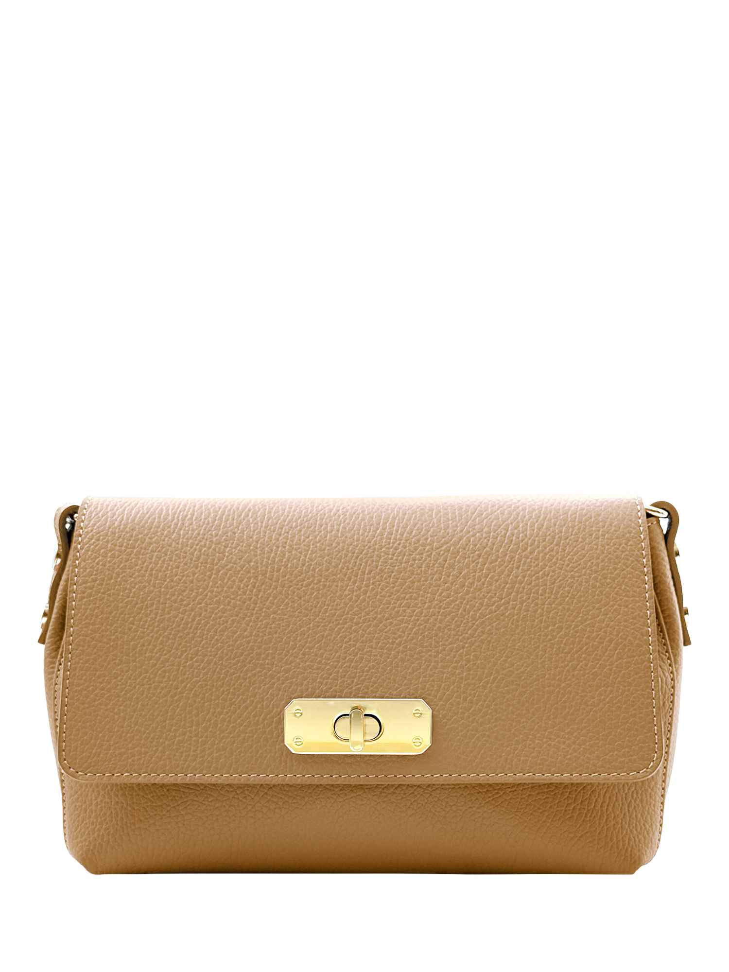 Product image 2 of 6, which shows Apatchy The Maisie Leather Midi Bag, Sand
