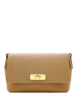 Apatchy London The Maisie Midi Leather Crossbody Bag - view 2, Sand