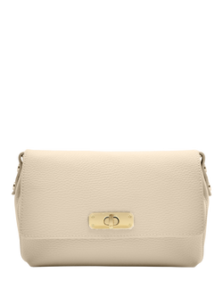 Apatchy London The Maisie Midi Leather Crossbody Bag - view 2, Stone