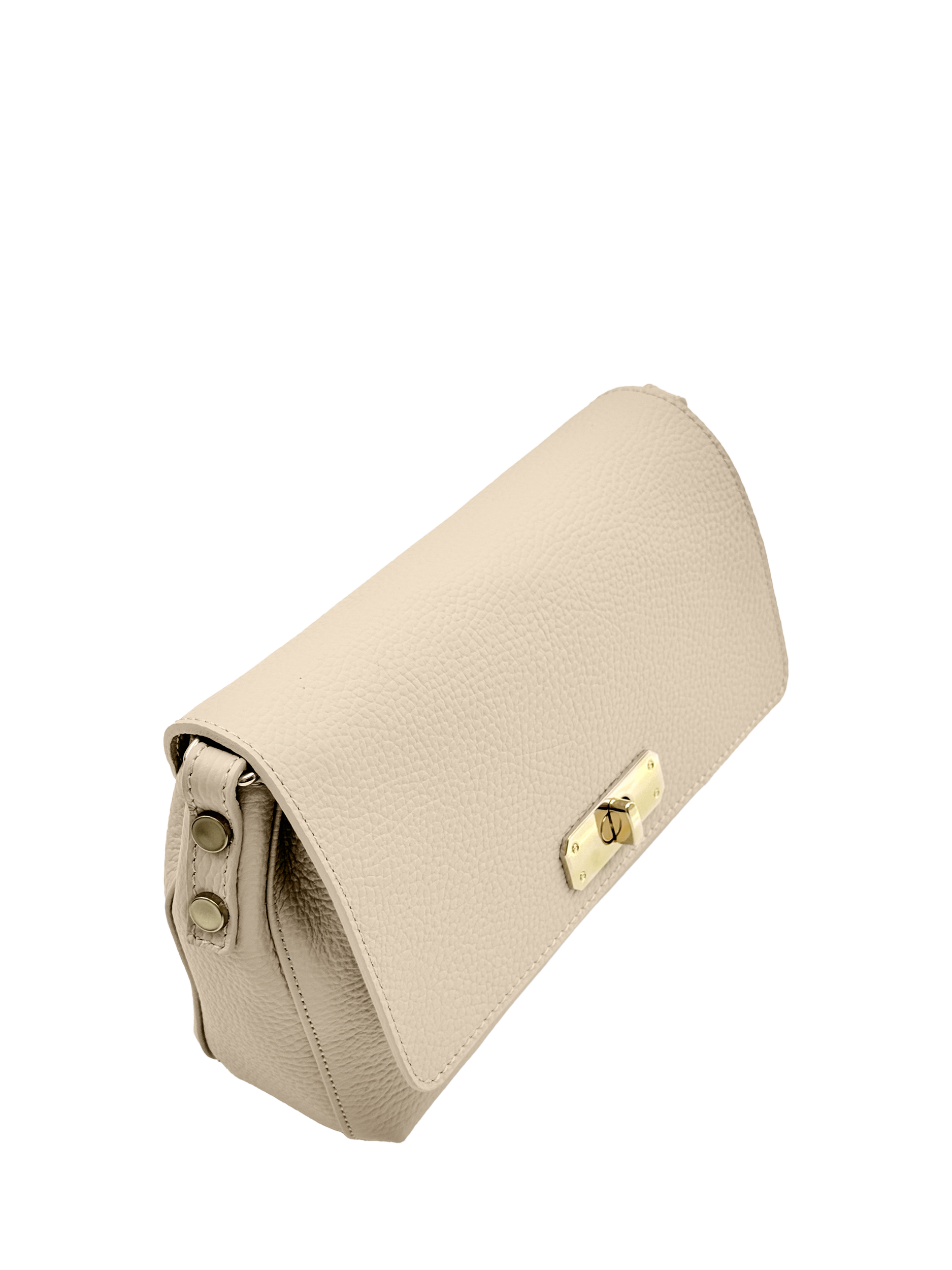 Product image 3 of 6, which shows Apatchy The Maisie Leather Midi Bag, Stone