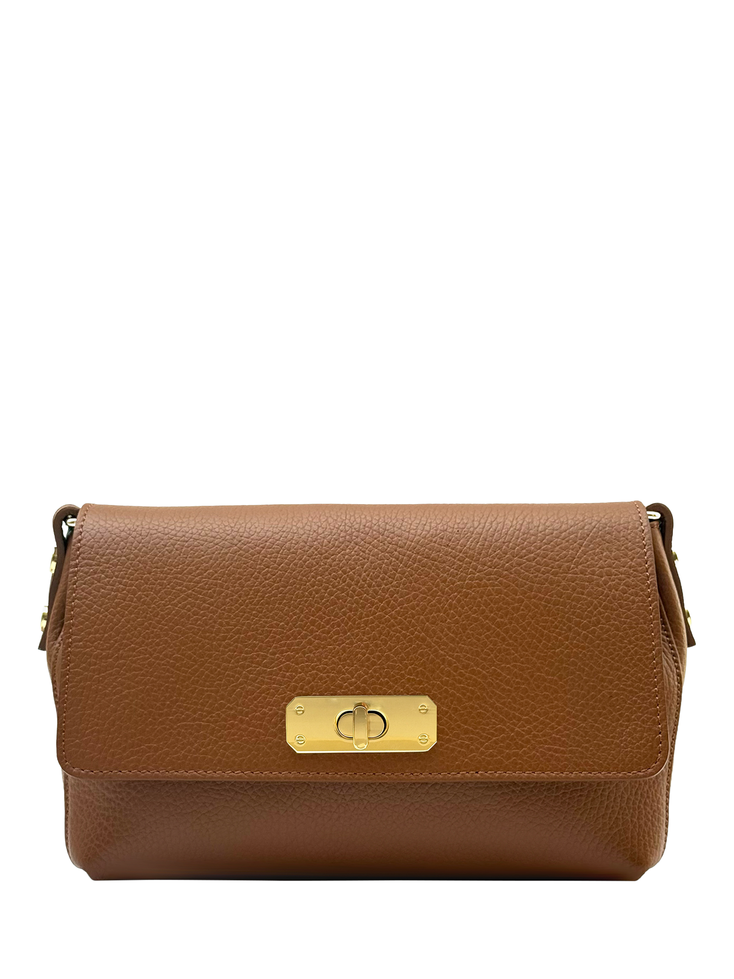 Product image 2 of 6, which shows Apatchy The Maisie Leather Midi Bag, Tan