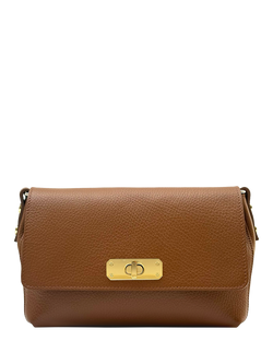 Apatchy London The Maisie Midi Leather Crossbody Bag - view 2, Tan
