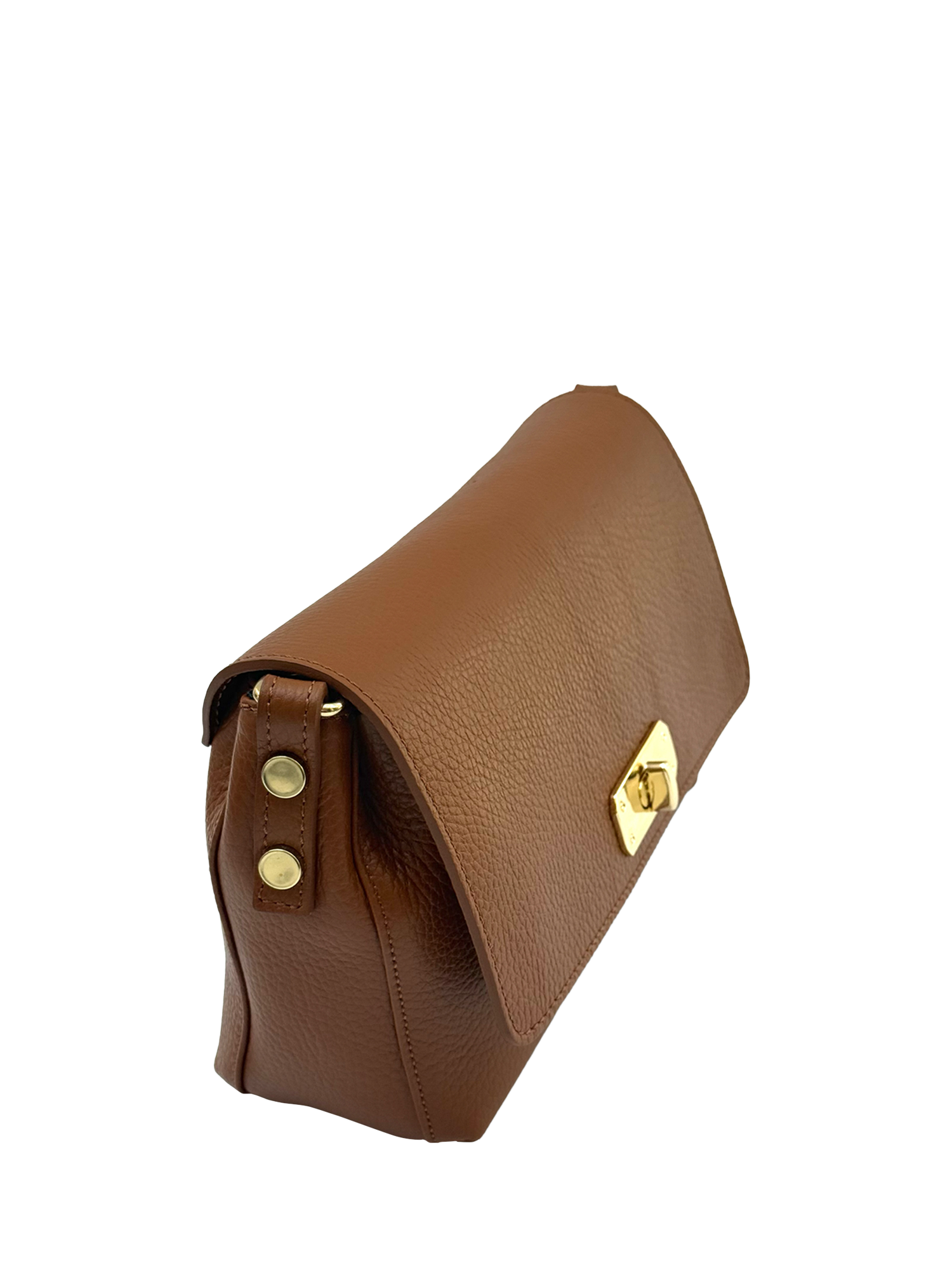 Product image 3 of 6, which shows Apatchy The Maisie Leather Midi Bag, Tan