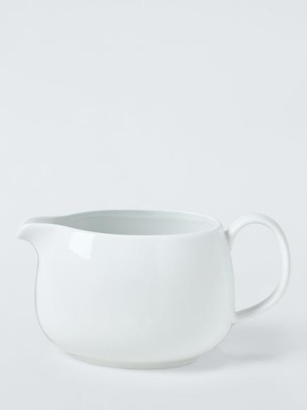 John Lewis Dine Porcelain Sauce Boat, 580ml, White, White