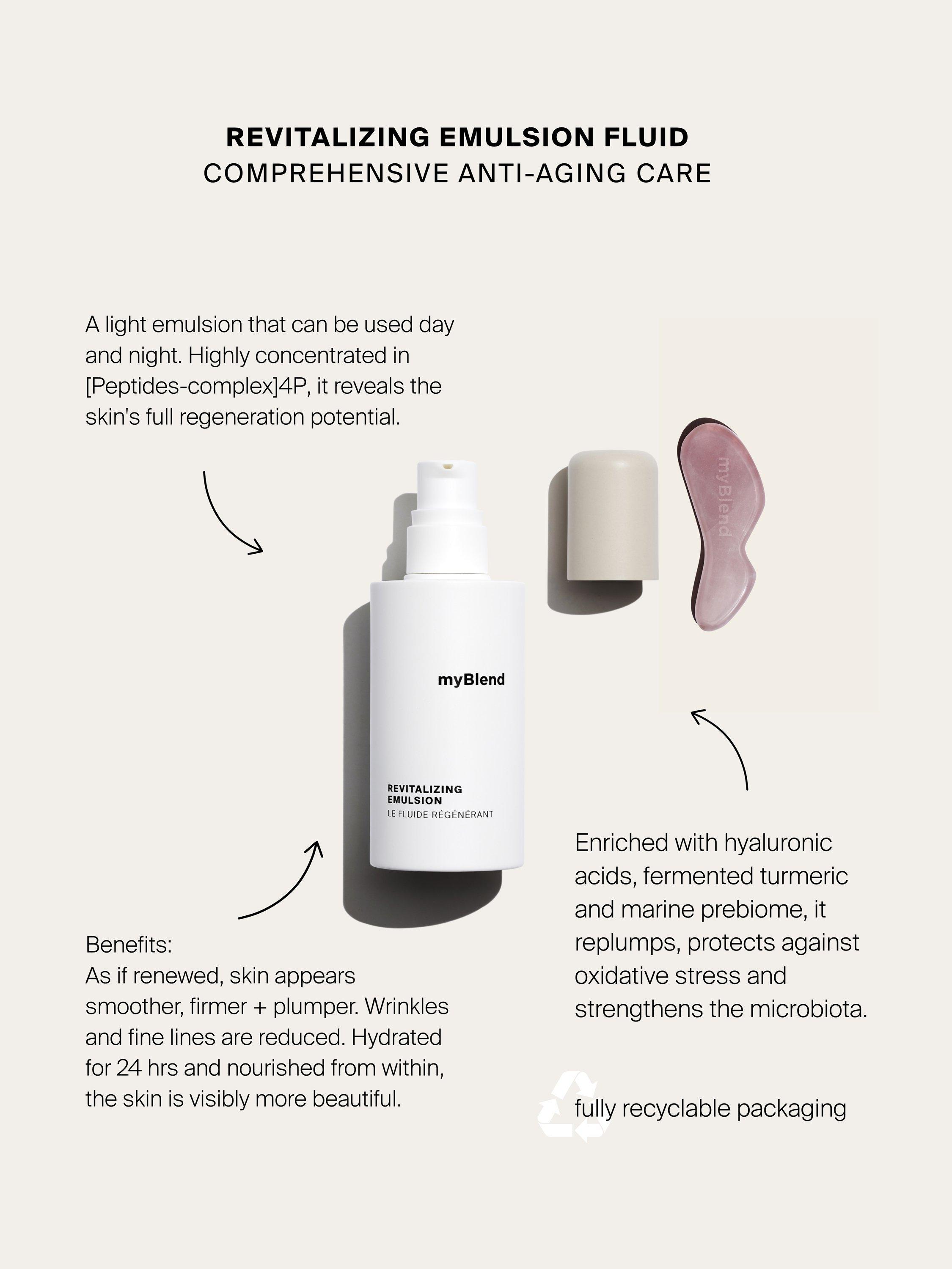 Product image 3 of 9, which shows myBlend Revitalising Emulsion, 60ml