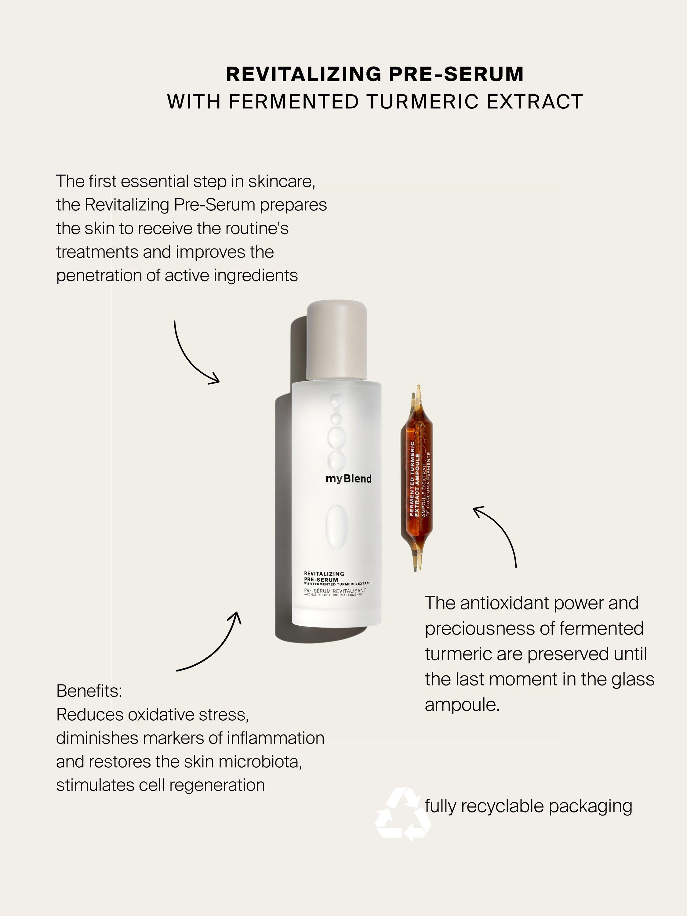 Product image 3 of 9, which shows myBlend Revitalising Pre-Serum, 150ml