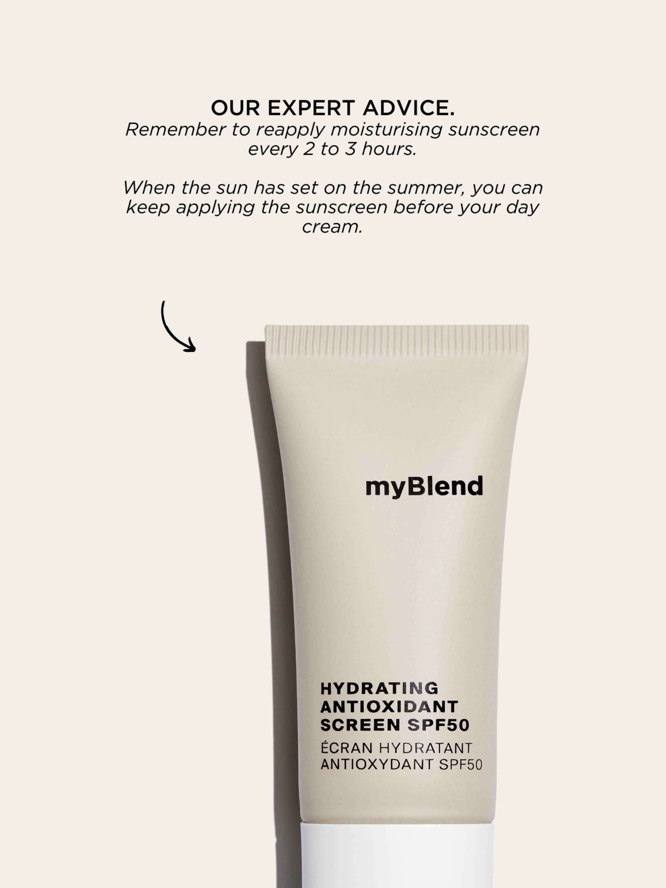 Product image 4 of 6, which shows myBlend Hydrating Antioxidant Screen SPF 50, 30ml