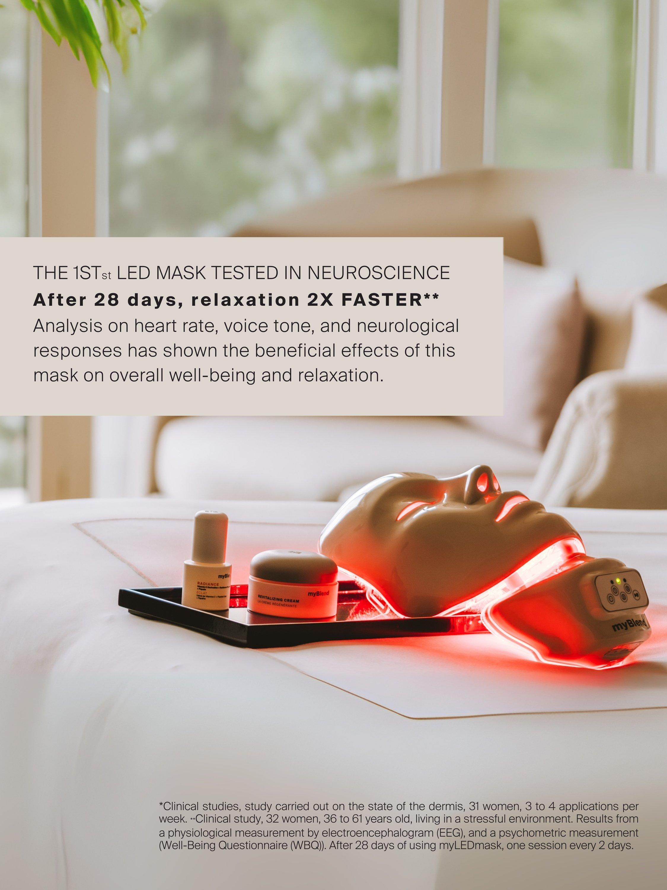 Product image 5 of 8, which shows myBlend myLEDmask Red & Infrared LED for Face & Neck